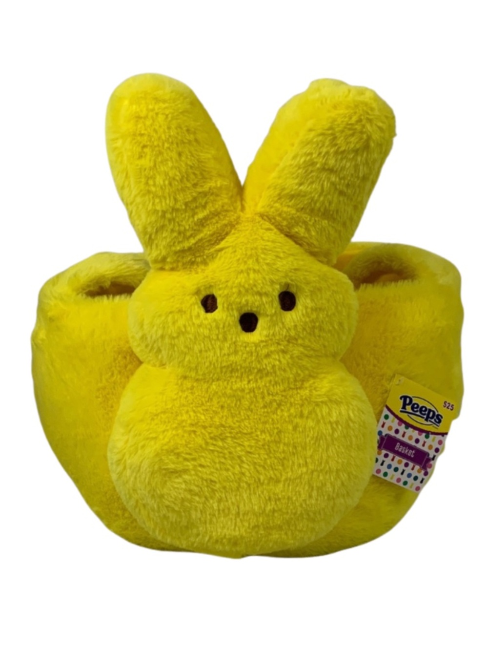 Peeps Large Yellow Plush Bunny Basket
